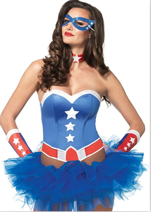 disfraz de superheroína Ameríca