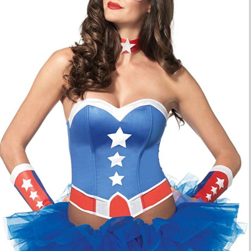 disfraz de superheroína Ameríca