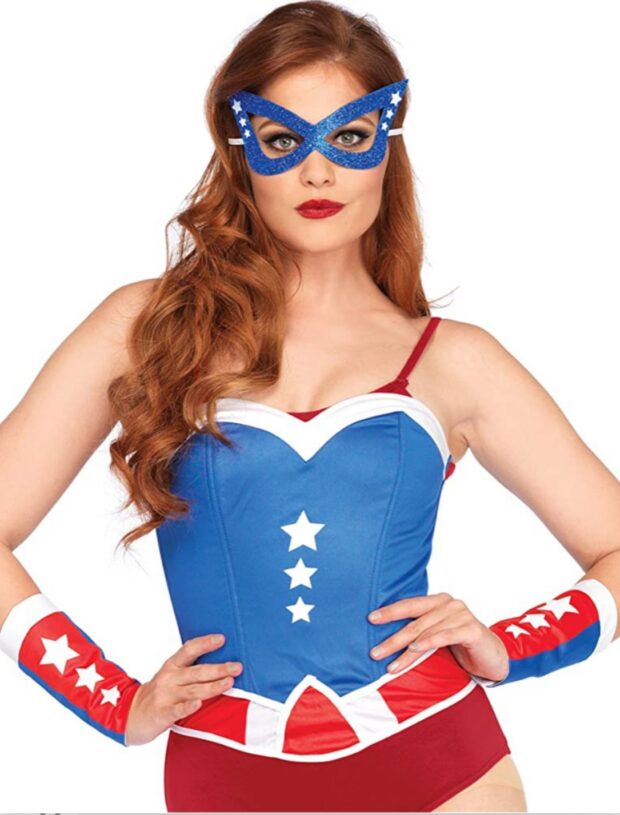disfraz de superheroína Ameríca
